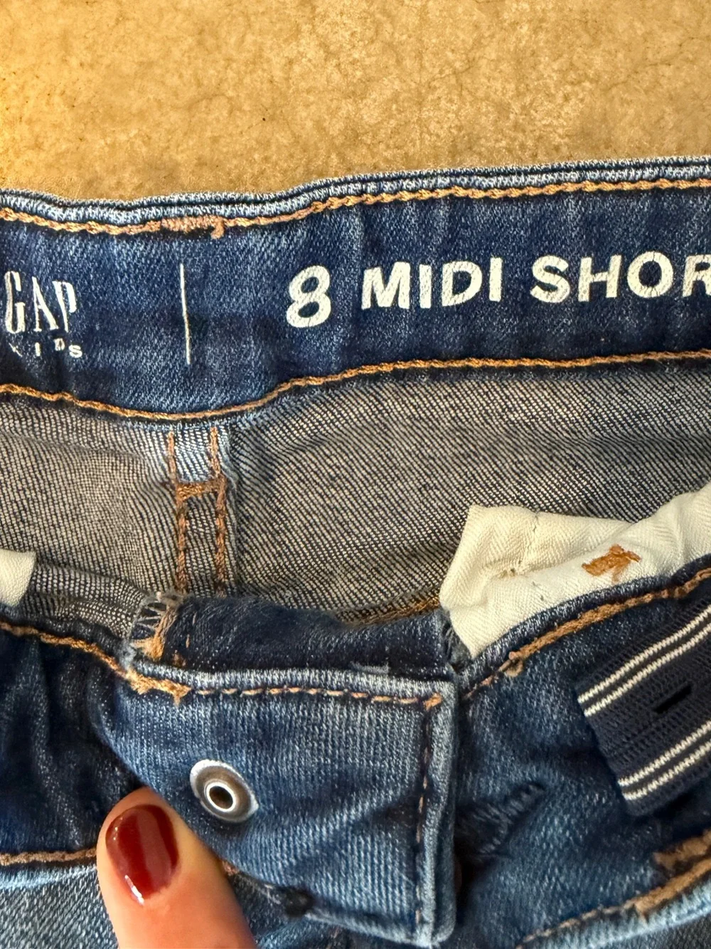 Gap Kids Light Blue Distressed Denim Shorts